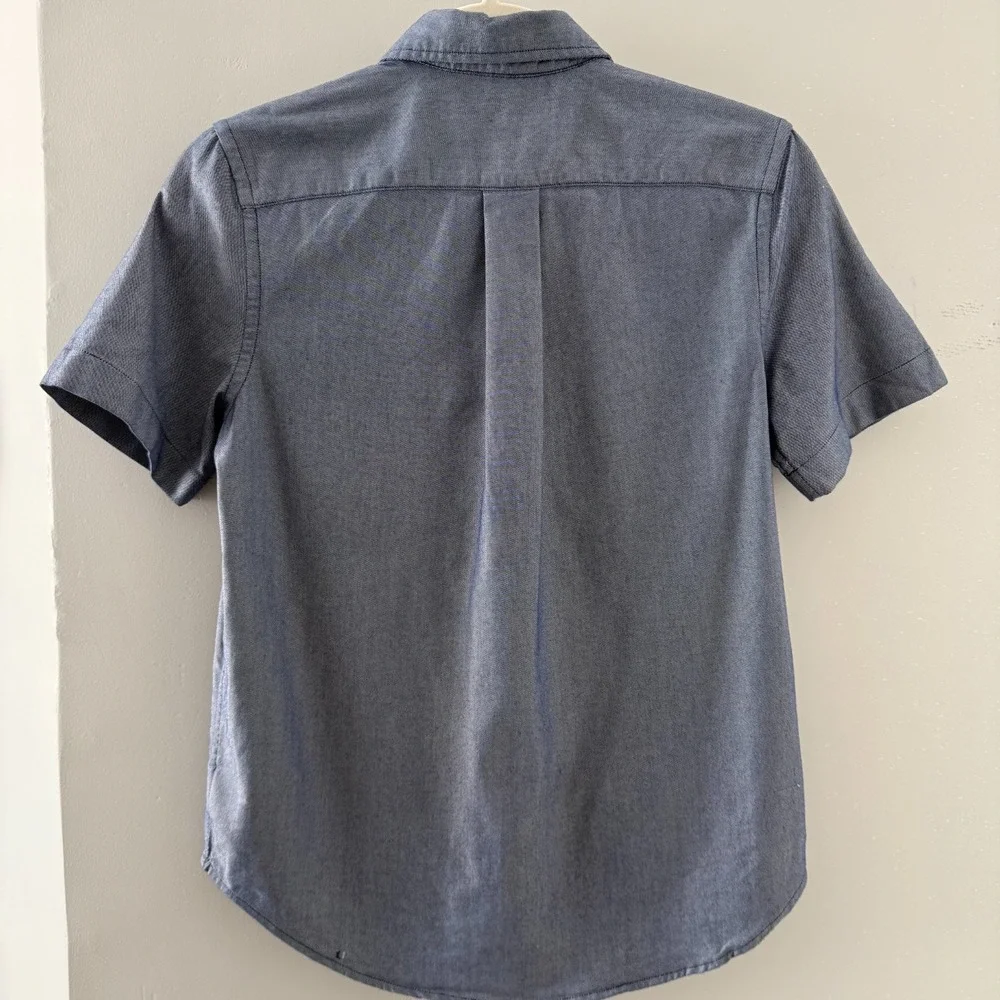 Ralph Lauren Boys Youth Medium 10/12 Performance Button Down Collar Pocket Logo‎